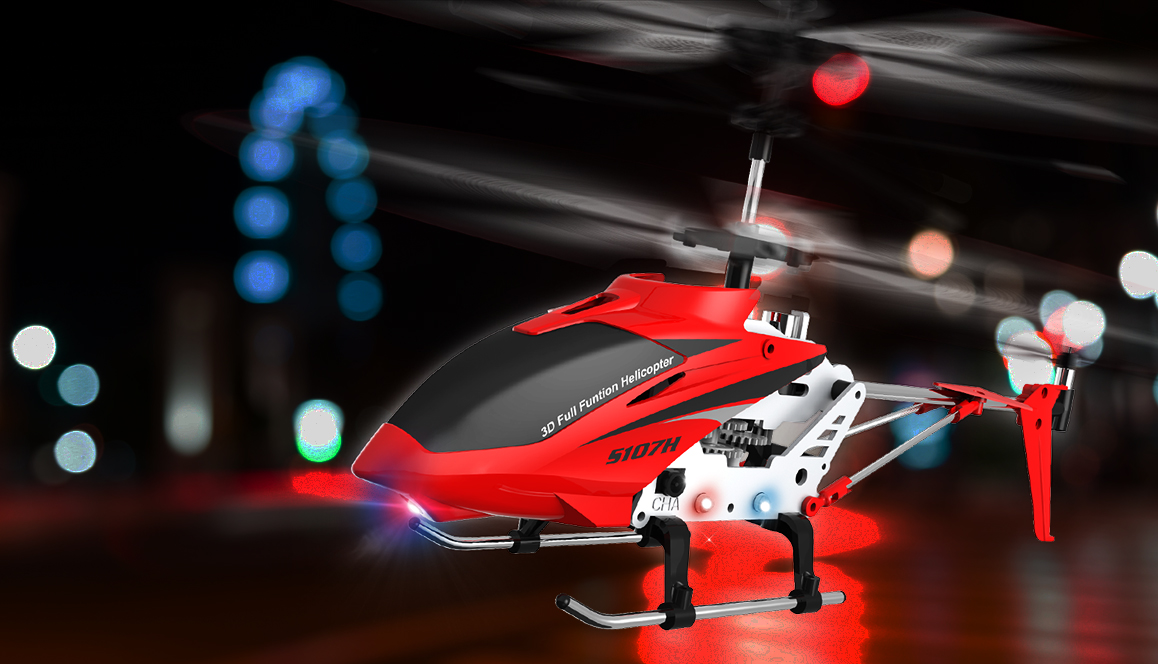 پرواز در شب با هلیکوپتر کنترلی مدل Syma S107H